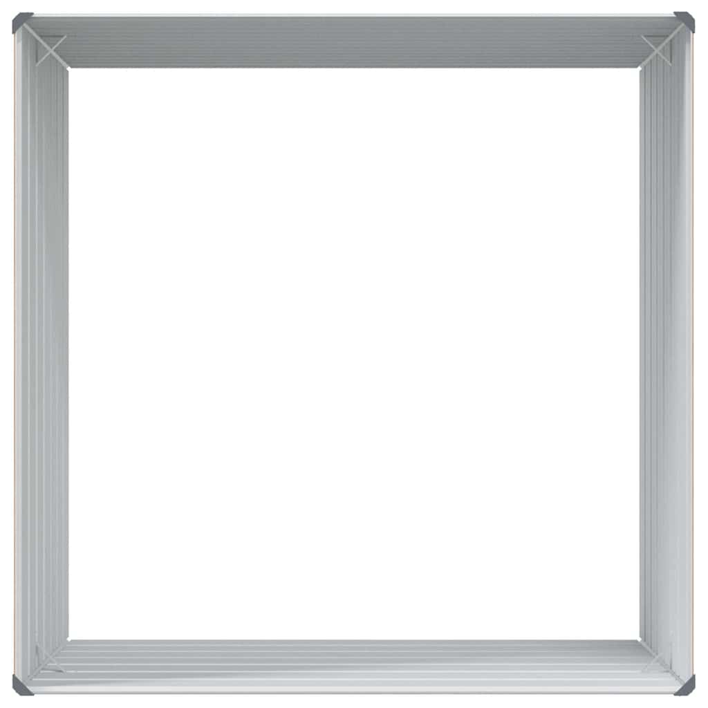 Raised Garden Bed Light Brown 100 X 100 X 77 Cm Galvanized Steel