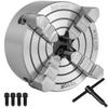 VEVOR K72-125 5 Inch Lathe Chuck Independent Reversible Jaw 125MM Metal Turning Machine Accessories for Mini Metal Lathe Machine 4 Jaw Lathe Chuck