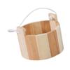 Wooden Steam Room Storage Bucket Organizer Bath Supplies for Men Women Versatile Container Handheld with Handle