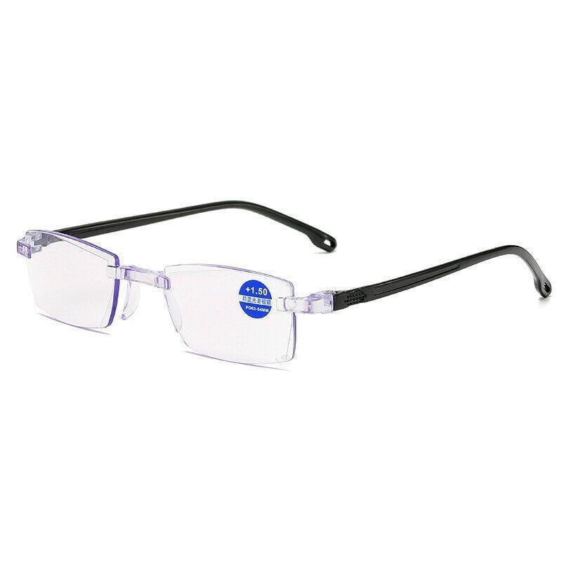 2pcs Reading Eyeglasses High-performance Premium-quality Durable Reading Aid Vision Aid Blue Lightweight Filter Male Female