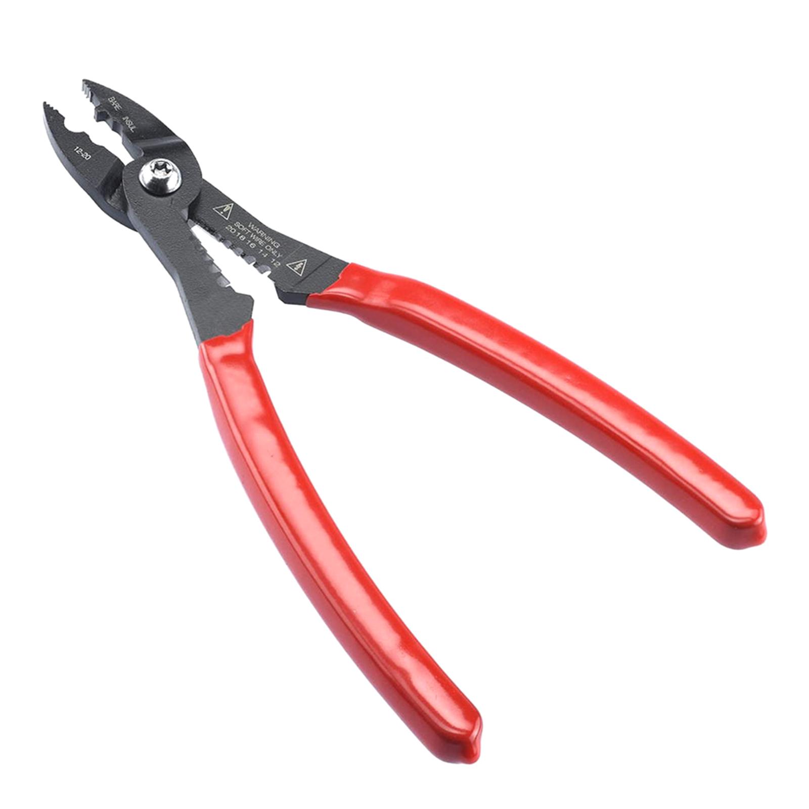 

Клещи для зачистки проводов Обжимные клещи Практичные плоскогубцы для электриков Обжимные клещи для проводов Кусачки и захваты Инструмент для обслуживания проводов 12-20 AWG