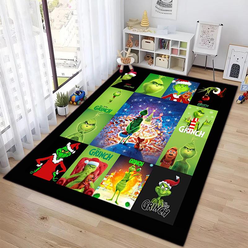 Christmas Gift Comedy Movie How the Grinch Stole Christmas carpet home living room decoration table and chairs anti slip door mat carpet A16