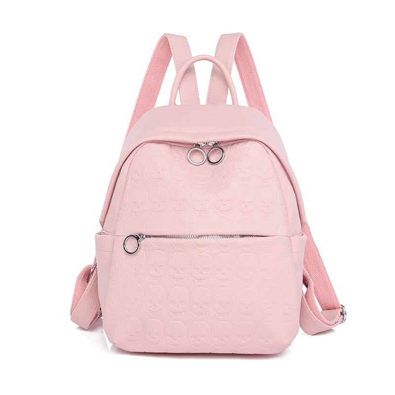 Women's Backpack Woven Pattern Backpack Large Capacity PU Schoolbag