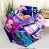 KPop Demon Hunters Print Automatic Open Close Umbrella, Portable Foldable Umbrella, for Outdoor Commute Camping Trip, Ideal Birthday Gift