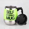 Automatic Stirring Coffee Cup, Stainless Steel, Magnetic Mixing Cup, Milk, Tea, Coffee Mug, Portable Thermal Cups, 450ml