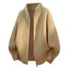 Mens Loose Fit Half Turtleneck Knit Cardigan Sweater Casual Streetwear Winter Basic Solid Color