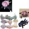 Plaster Artificial Flower Stamens Assorted Colors DIY Craft Flowers for Flower Making Card Making Fabric Flower Brooch