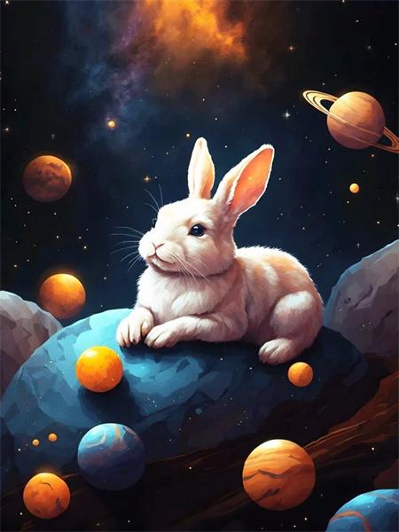 5D Diy Diamond Painting Dog Planet Full Square/Round Embroidery Mosaic Animals Starry Sky Home Decor