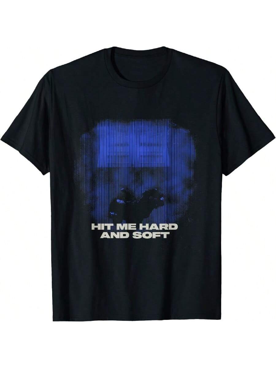 

Official Billie Eilishs HIT ME HARD AND SOFTs Blue Photo T-Shirt S