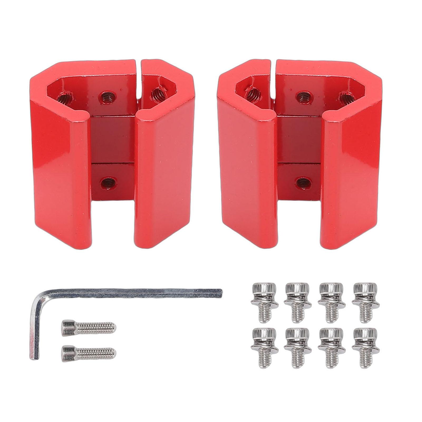 

Aluminum Alloy Rail Corner Clip Fit for Packout System Tool Box Side Rail Universal Adapter Mounts Red червоний
