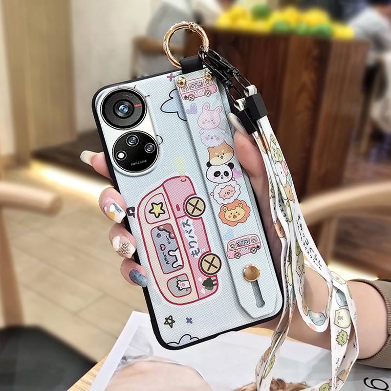 Anti-dust Anti-knock Phone Case For ZTE Blade V40S/Axon40 SE Waterproof Lanyard Protective Cute Back Cover Shockproof