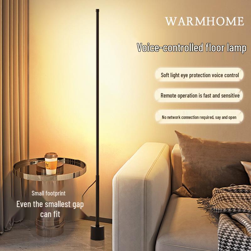 Smart LED Floor Lamp with Voice Control and Remote for Bedroom and Living Room
