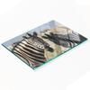 Durable and Stylish Glass Kitchen Board with Two Zebra Pattern 80x52 Cm