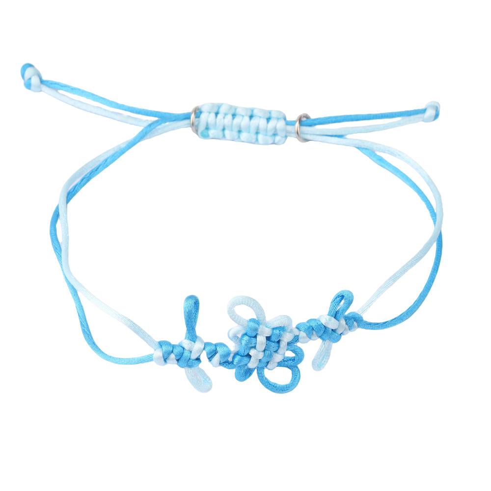 Trendy Demon Hunter Girls' Colorful Chinese Knot DIY Weaving Bracelet Wristband Accessories