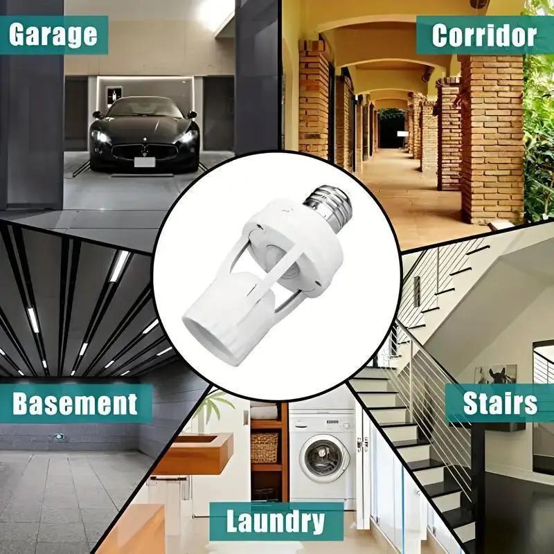 E27 LED Bulb Motion Sensor Switch Lamp Holder PIR Smart Light Switch Human Body Infrared Lamp Socket Motion Detector Lamp Base