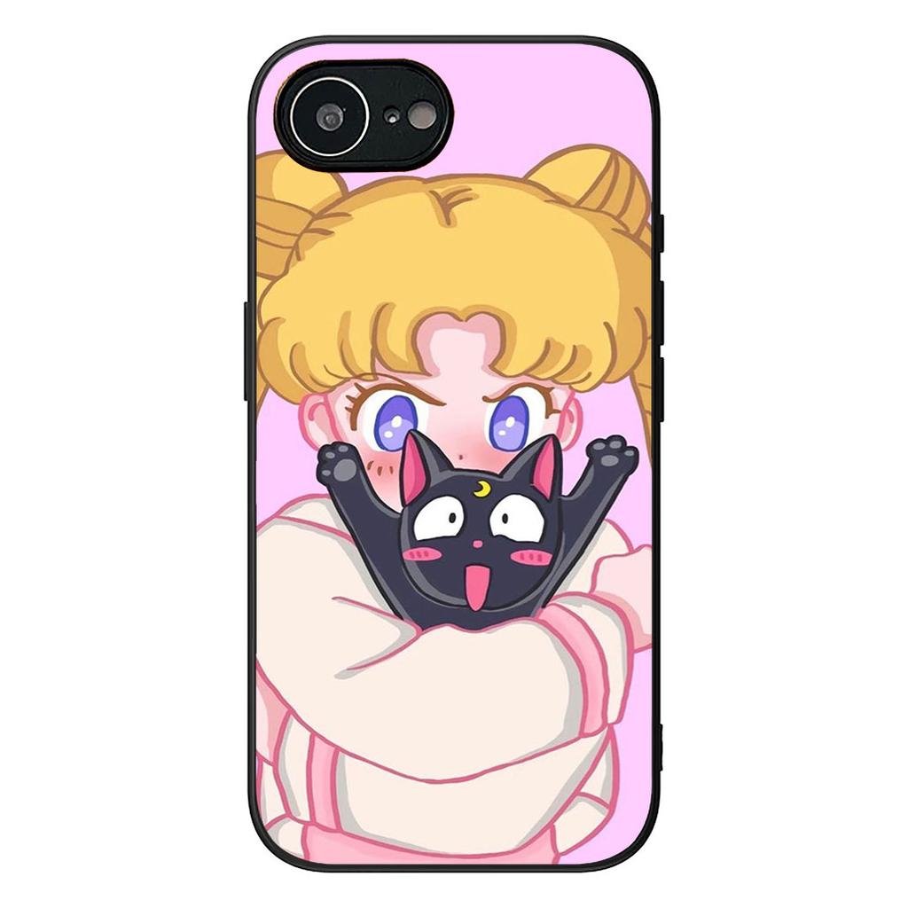 S-SailorS Anime Girl Moons Phone Case for Samsung Galaxy S25 Edge S24 S23 FE Plus Ultra A16 A15 A55 A57 5G Cover Casing