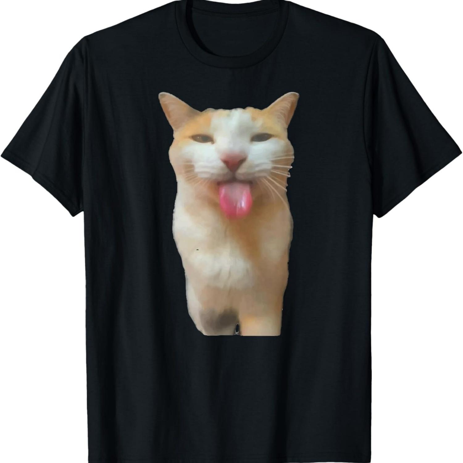 

Bleh Cat Meme T-Shirt for Men Women Kids S чёрный