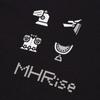UNIQLO Graphic Print Loose Fit Crew Neck T-Shirt Men tops Black 441559-09