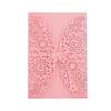 50pcs Flower 3D Invitation Card Hollow Out Butterfly Greeting Card  Festival Celebration