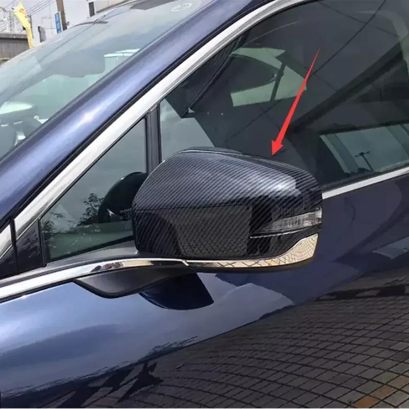 For Subaru Outback 2024 Car Rearview Side Mirror Cover Wing Cap Exterior Door Housing Shell Trim ABS Carbon