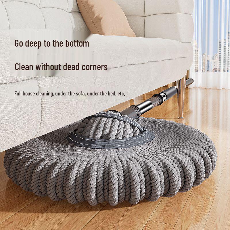 Verdickter Stiel Bodenwischmopp - Freihändig, Nass- & Trockenreinigung