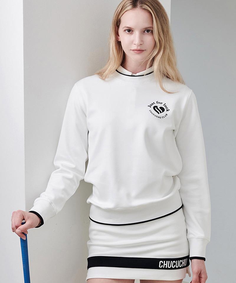 Chuku Chu C23F-Ts017W Heart Point Crewneck White/Xs