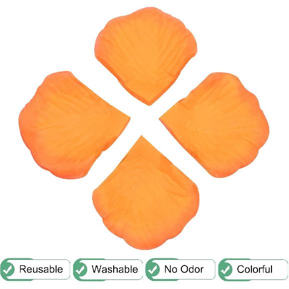 3000-Pack Silk Artificial Flower Rose Petals, 1.97x1.97 Inch Silk Rose Petals Wedding Faux Flowers for Wedding/Party/Aisle Runner/Bridal Shower/Table
