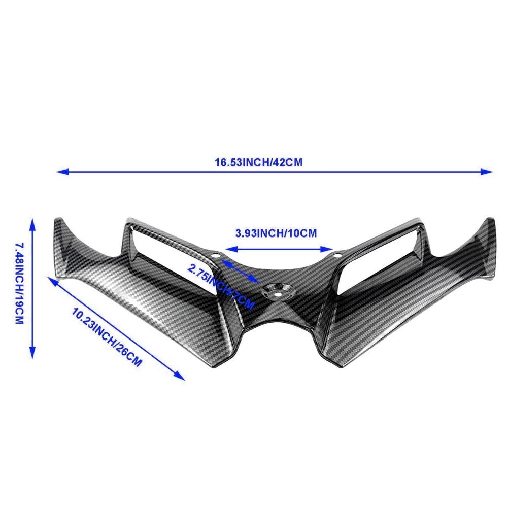 Motorcycle Winglet Aerodynamic Wing Kit Spoiler Motor Accessories For KawasakiNinja 300 Ninja250 NINJA300/250 EX300 2013-2017