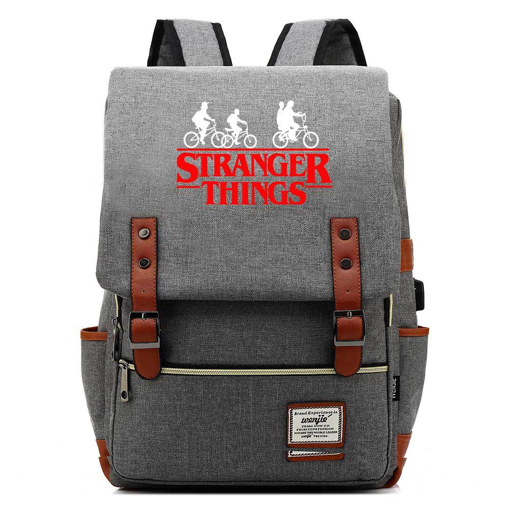 Stranger Things Studenten-USB-Rucksack