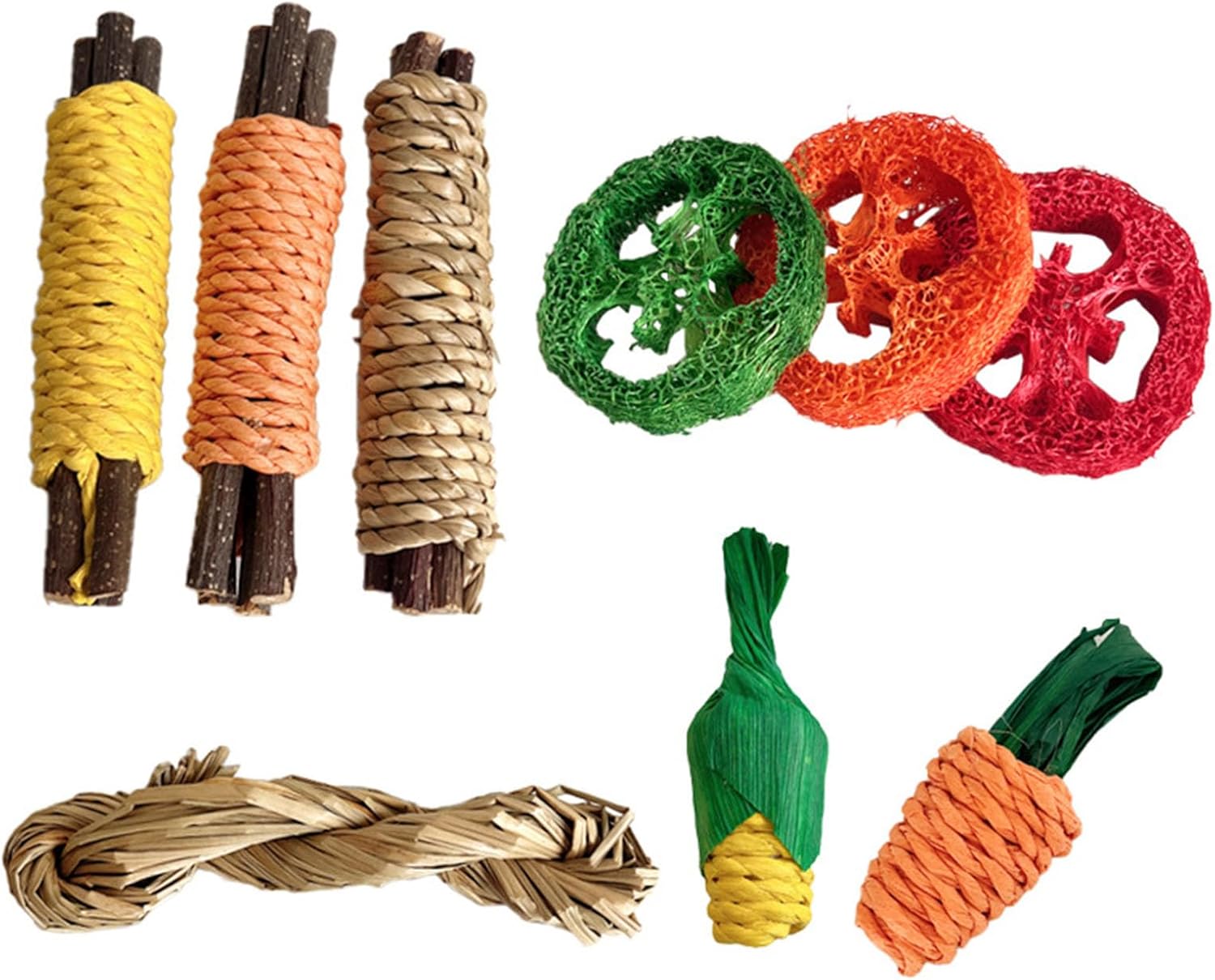 

Набор жевательных палочек из натурального дерева, 9 штук для хомяков, безопасные прорезывающиеся жевательные палочки, игрушка, игрушка для развлечения в клетке для мелких животных