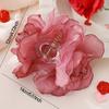 Elegant Vintage Floral Hair Claw Clip, Large Plastic Flower-Shaped Hair Accessory for Women, Fashionable Daily Wear and Party Headwear