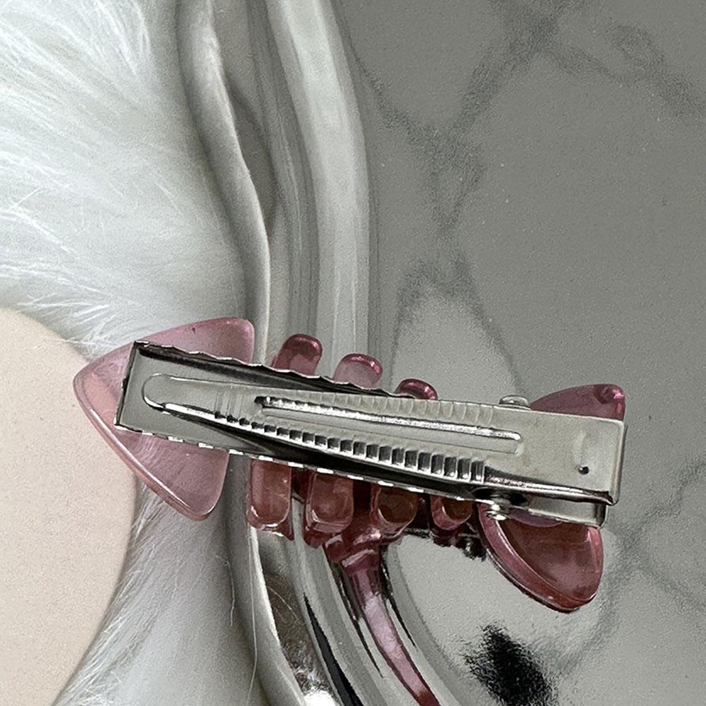Y2K Rosa Kleiner Fisch Stachel Süße Süßigkeitenfarbe Lustige Clips Design Sinn Pony Seitenclip Neues Haar Zubehör Neu