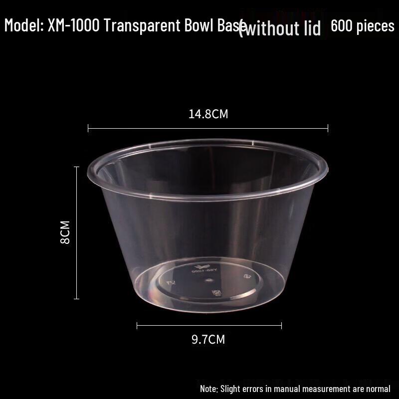 Disposable Round Plastic Takeaway Bowls