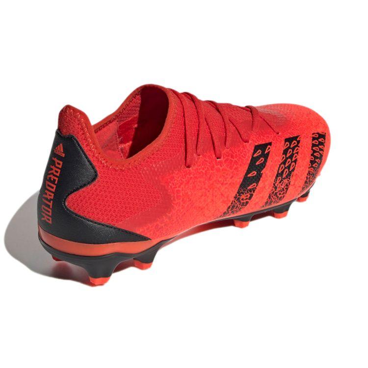 Adidas Predator Freak .3 Round Toe Lace-Up MG (Rubber Short Studs) Non-Slip Breathable Soccer Shoes Men Soccer Shoes Black GZ2824