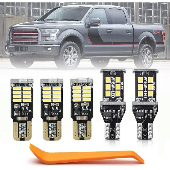 10Pcs Interior LED Lights Bulb Kit For Ford F150 F-150 1997 1998 1999 2000 2001 2002 2003 Map Dome License Plate Lights Super Bright 6000K White F150