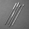 4Pcs Nail Art Stirring Rod Tool Stainless Steel Powder Liquid Gel Polish Spoon Spatula Foundation Mixing Tool