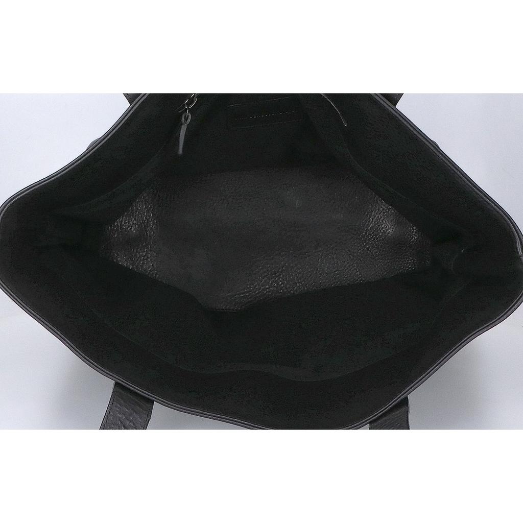 ANN DEMEULEMEESTER All leather Tote Bag blackUsed