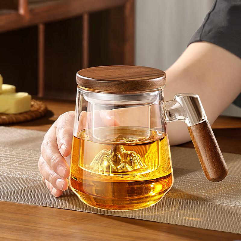 PAKCHOICE Glass Tea Infuser Mug