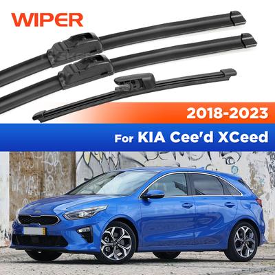 For KIA Cee'D Ceed XCeed CD 2018-   Wiper Front & Rear Wiper Blades Windshield Windscreen Window Brushes 26"+16"+12"