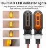 1 Pair Motorcycle LED Turn Signal Lights 8mm Amber Flashing Light Blinker Turn Signal Lamp 12V Moto Indicator Lamp Accessories