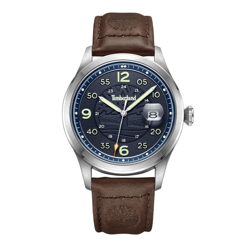 

Timberland Cornwall Series Watch Quartz Movement Leather Strap Blue Dial Classic Three-Hand Date Window Fashion Retro Watch Men watches TDWGB2237502 Blue Dial TDWGB2237502