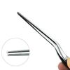 1Pc 14cm Stainless Steel Tweezer Plating Chef Food Tweezer BBQ Clip Barbecue Tongs Serving Presentation Kitchen Tools Cooking
