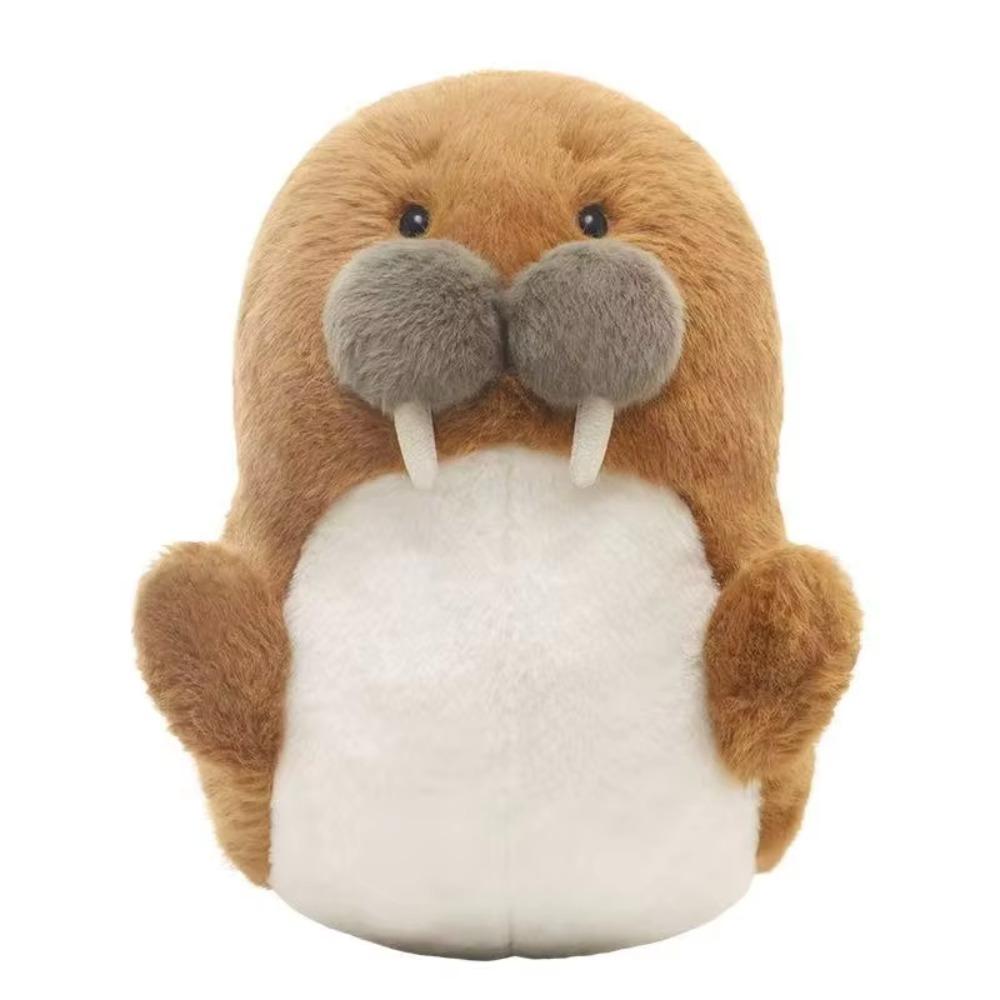 

Пушистая имитация морского котика, мягкая игрушка, интерактивная имитация моржа, плюшевая игрушка, домашний декор 35cm