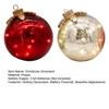 2Pcs Christmas Ball Ornament with LED Light Shatterproof Battery Powered Ball Desktop Decoration Xmas Party Home Mantel Table Centerpiece Decor