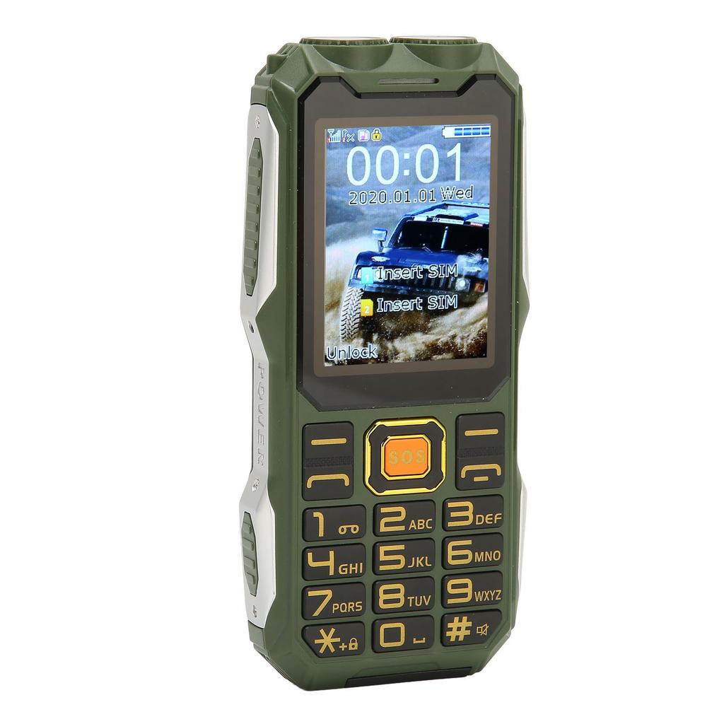 Telefon 2G Odblokowany Wielofunkcyjny Telefon Komórkowy Dual SIM Duży Przycisk Bateria 16800mAh Telefon Retro dla