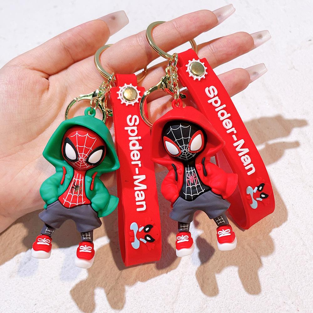 Spider-Man Odorless PVC Keychain Cute Bag Pendant Ornament