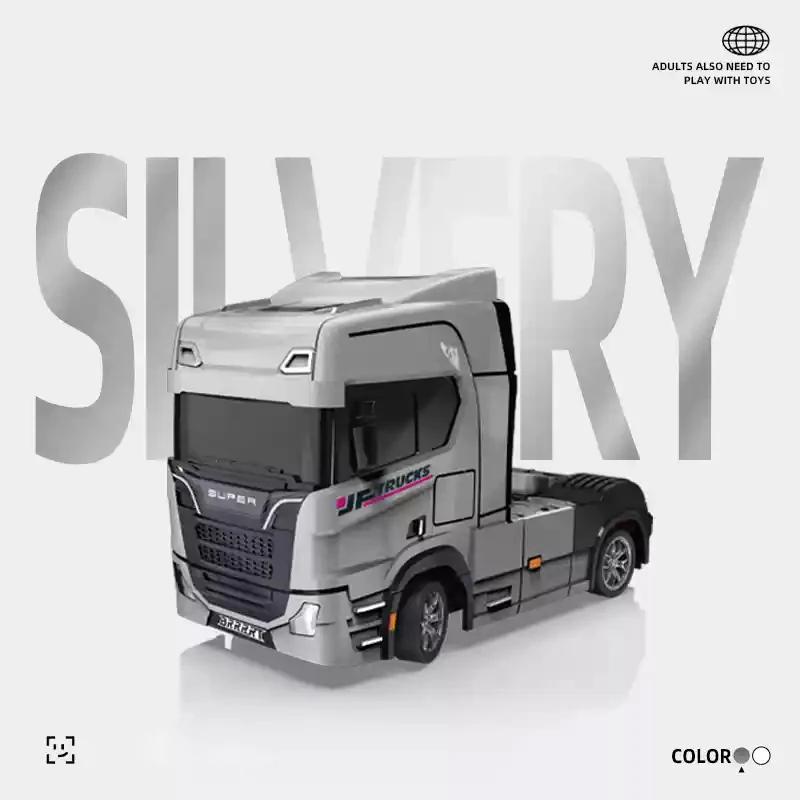 Non-Toxic Remote Control Trailer Truck 1/43 Mini Rc Car Drift Desktop Toy Indoor Racing Vehicle Toys For Children Kids Christmas Gifts