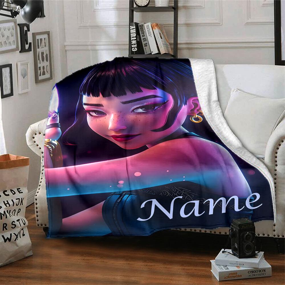 Customizable KPop Demon Hunters46 Throw Blanket – Personalized Name, All-Season Cozy Snug Blanket, Machine Washable, Personalized Blanket