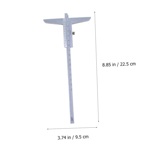 POPETPOP Depth Gauge, Steel Caliper Ruler, Micrometer, Manual Caliper, Depth Measuring Tool, Caliper Tool, Electronic Digital Caliper, Digital Depth G