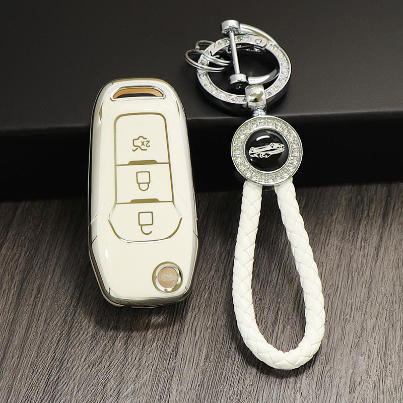 Tpu Flip Car Key Fob Case Cover Shell Fob Keyless Keychain Protector For Ford Ecosport Ranger Everest F-150 F150 F-250 F-350